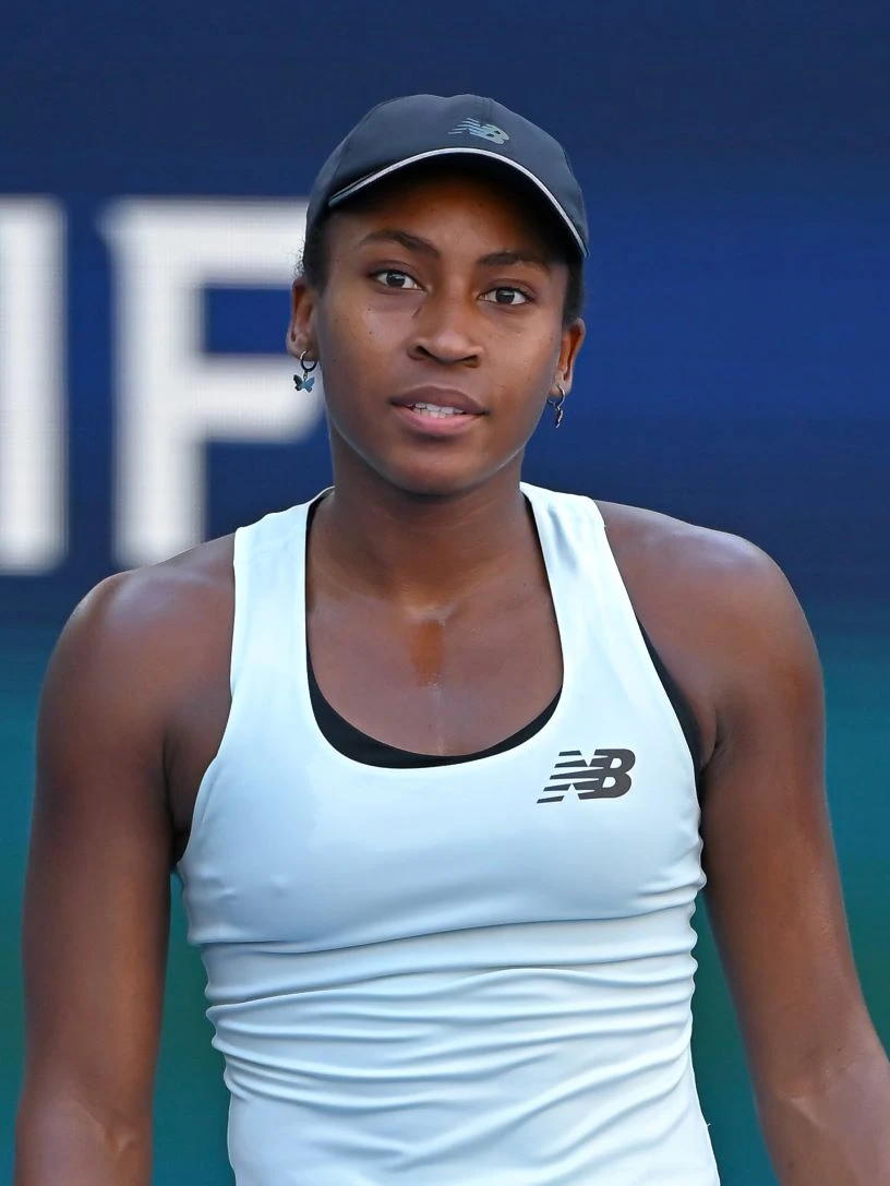 Coco Gauff at the Miami Open in 2026. Will a modest forehand let her down again at Wimbledon? Credit: Rick Munroe, Wikimedia Commons