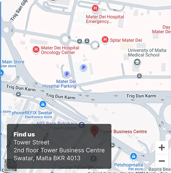 Contact us map