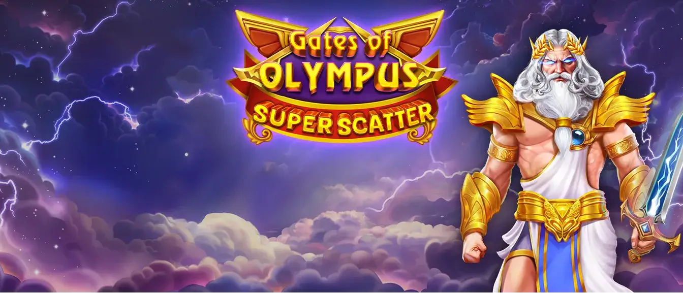 Gates of Olympus Super Scatter game banner image