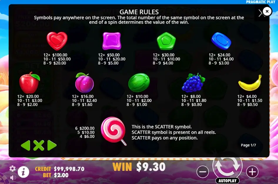 Sweet Bonanza 1000 screenshot 3