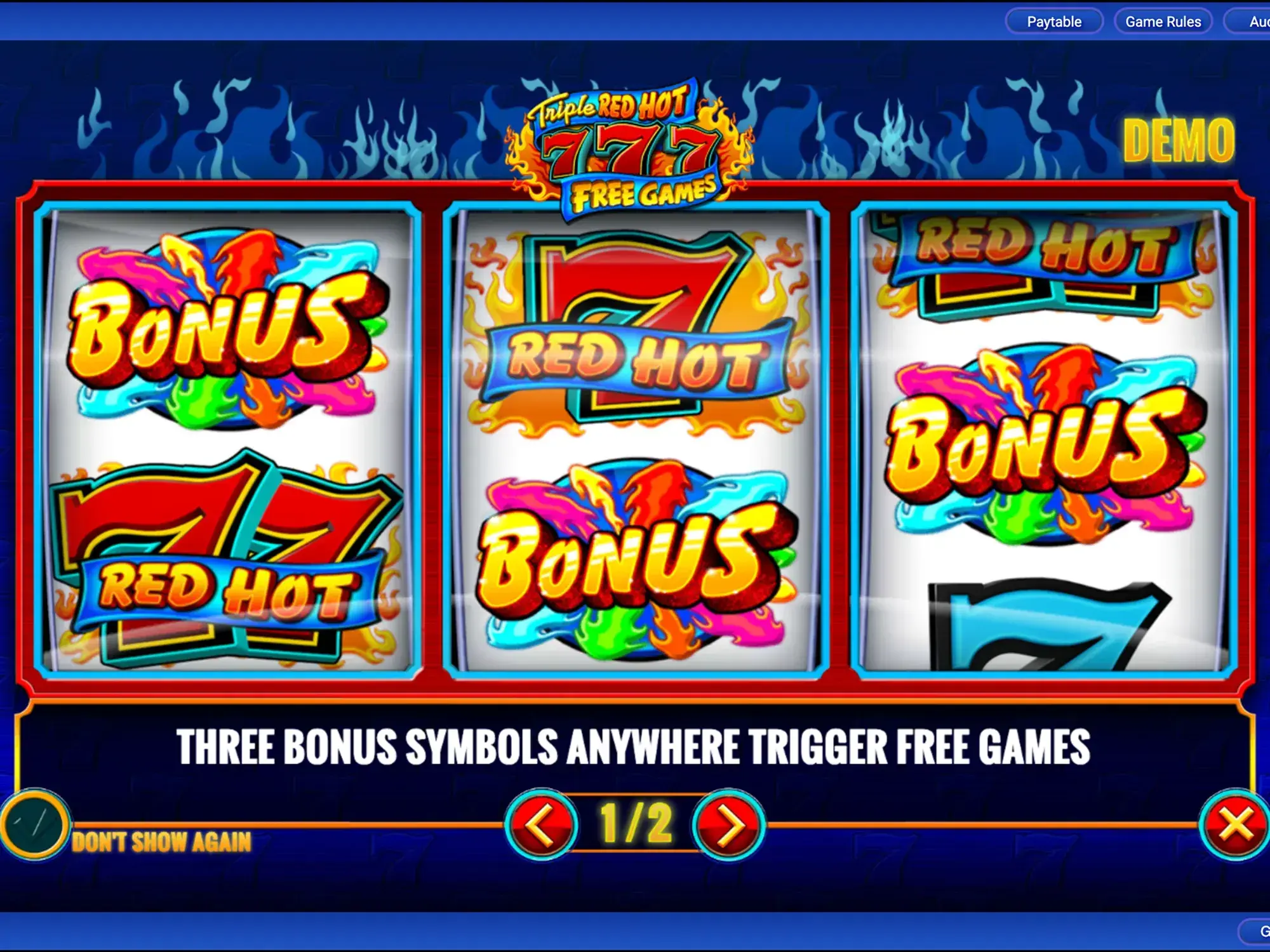 Triple Red Hot 777 screenshot 2