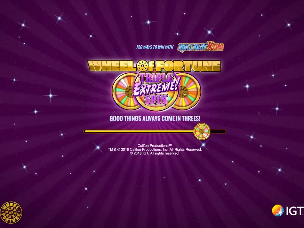 Wheel of Fortune Triple Extreme Spin screenshot 1