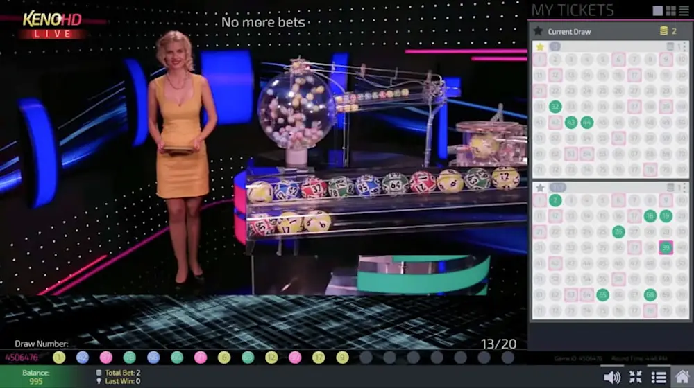 Live keno game
