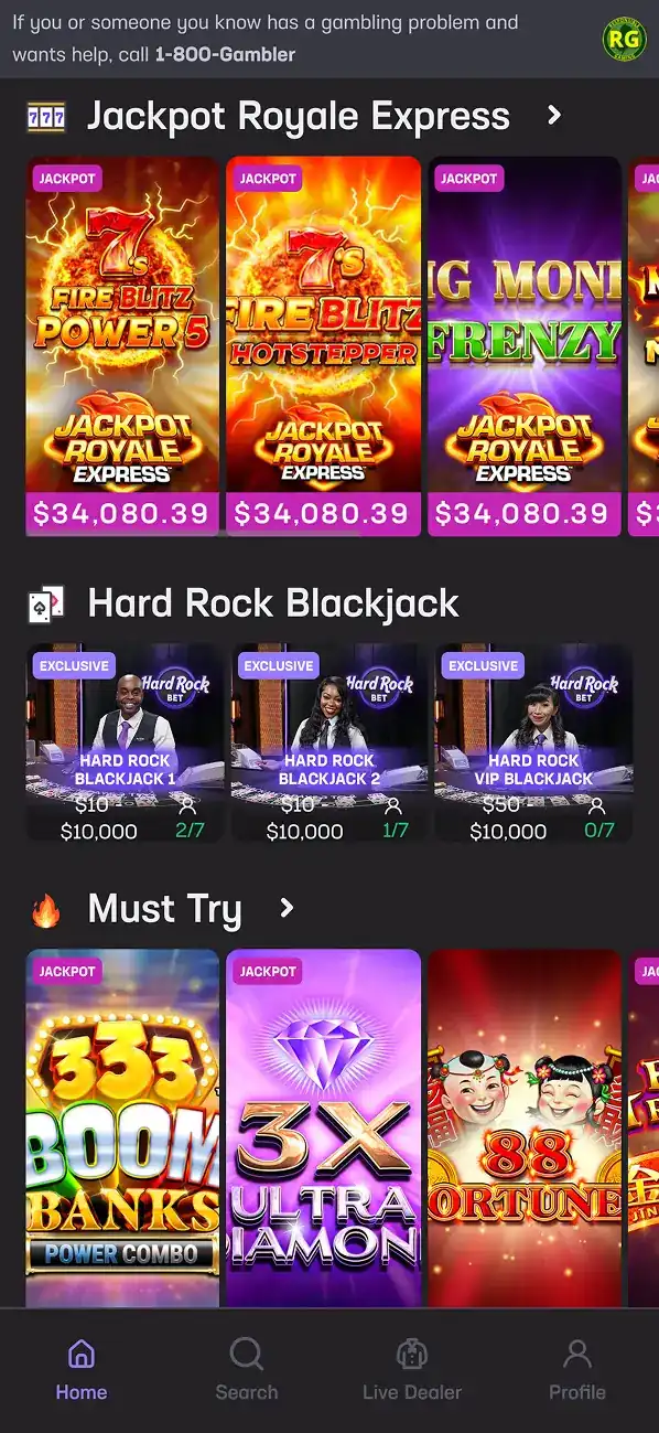 Hard Rock Bet app image 2