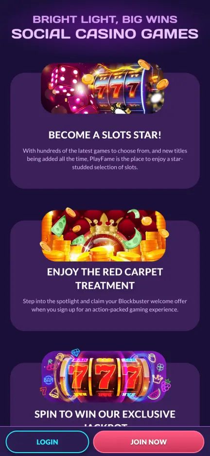 PlayFame Casino app image 2