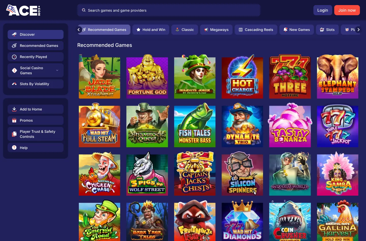 Ace.com Casino screenshot 3