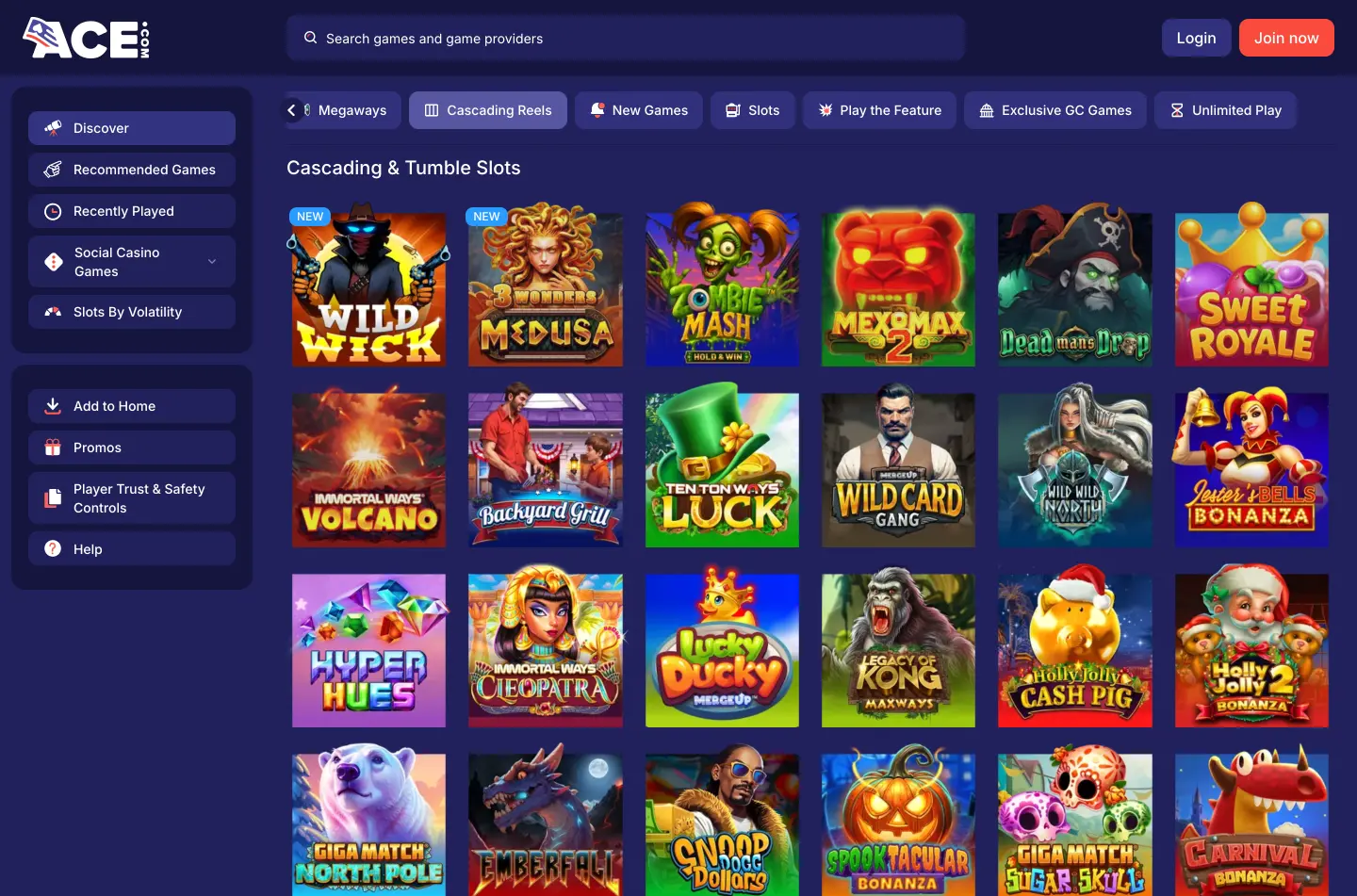 Ace.com Casino screenshot 4