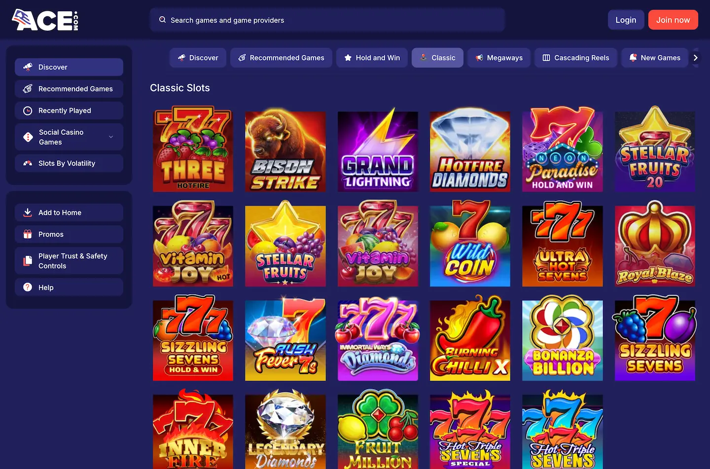 Ace.com Casino screenshot 5