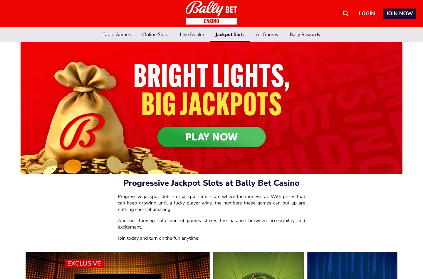 Bally Bet Casino screenshot 5