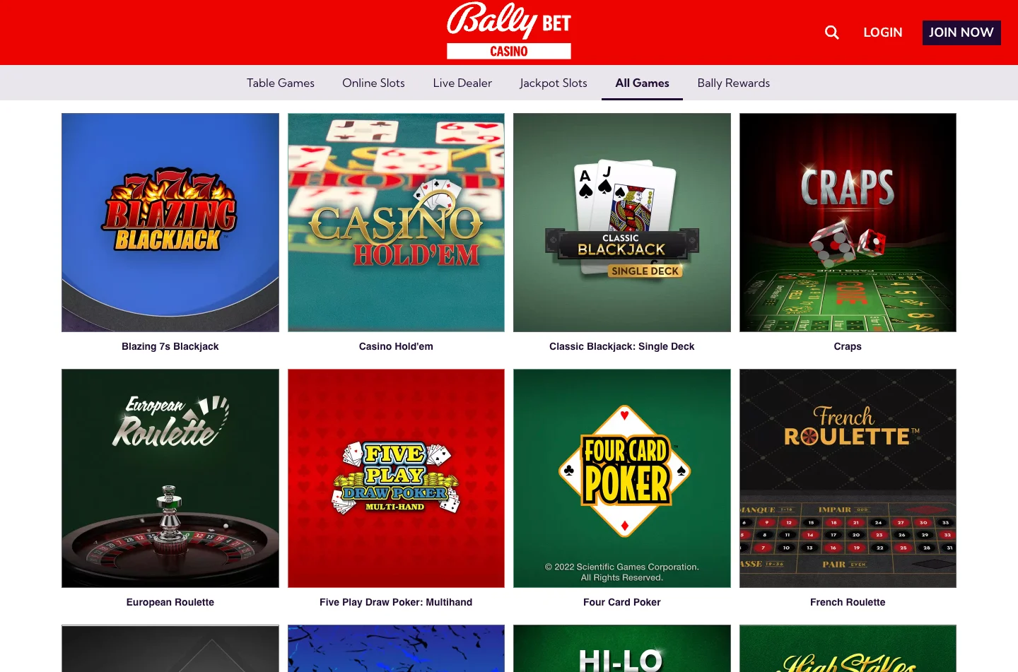 Bally Bet Casino screenshot 6