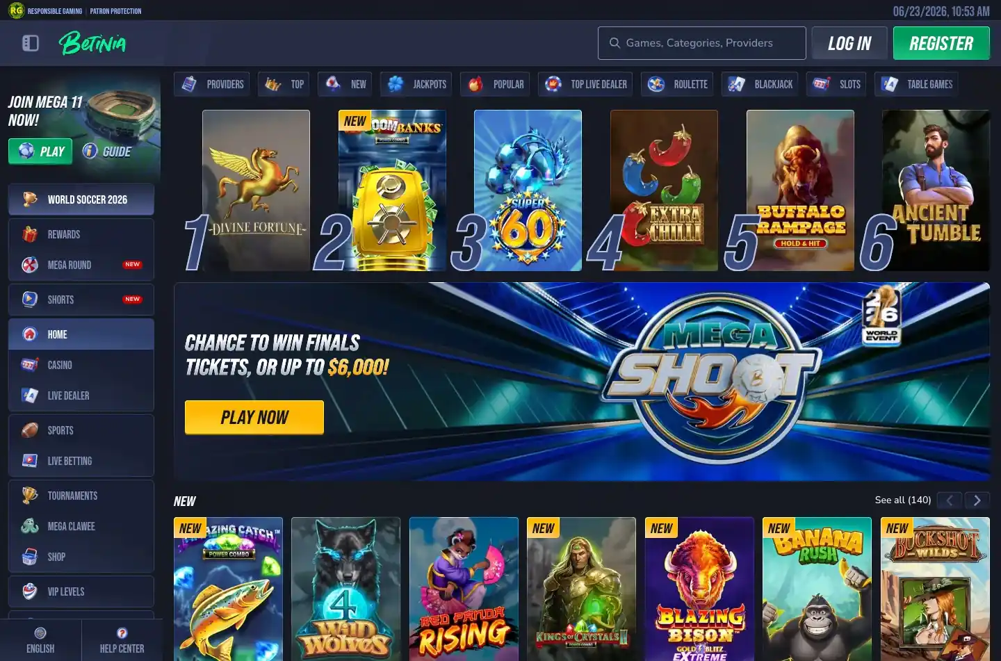 Betinia screenshot 1