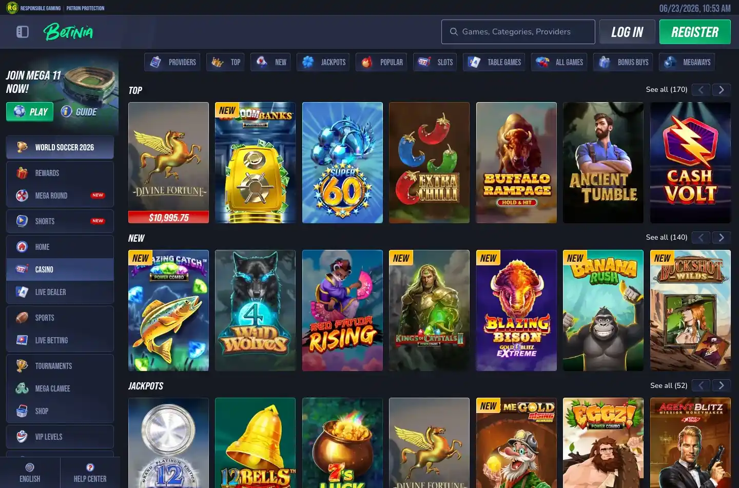 Betinia screenshot 2