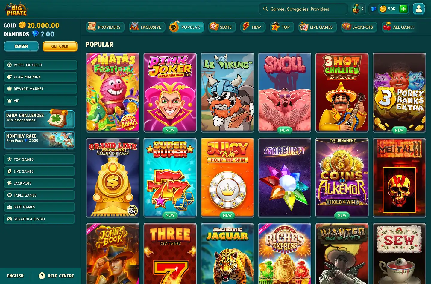 Big Pirate Casino screenshot 3