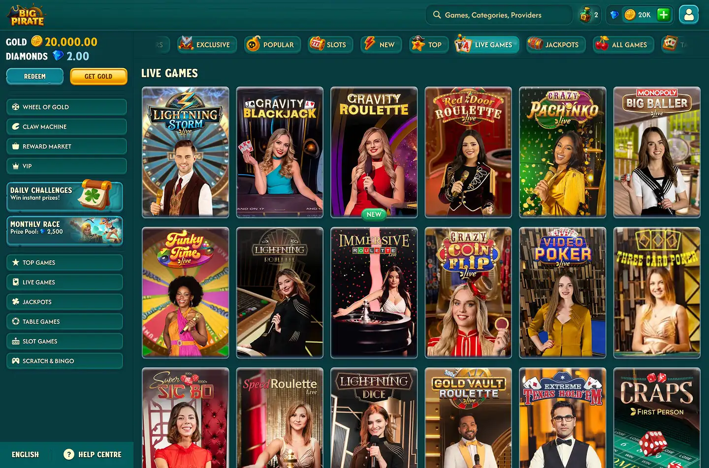 Big Pirate Casino screenshot 4