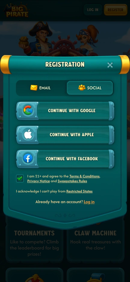 Big Pirate Casino screenshot 1