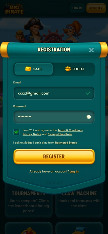 Big Pirate Casino screenshot 2