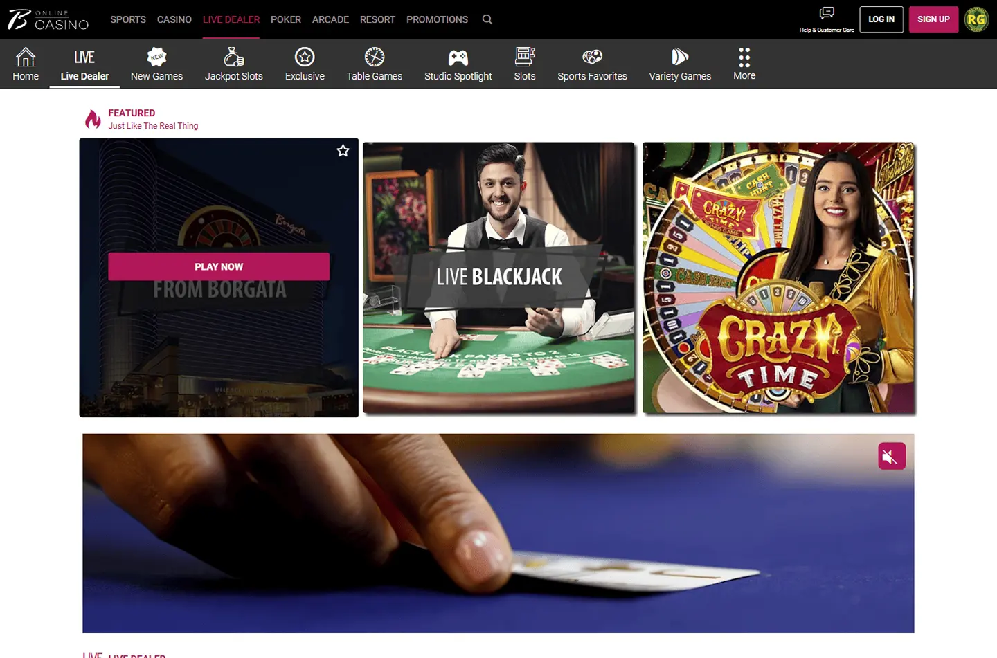 Borgata screenshot 1