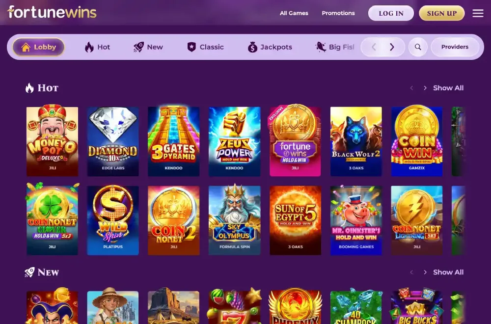 Fortune Wins screenshot 1