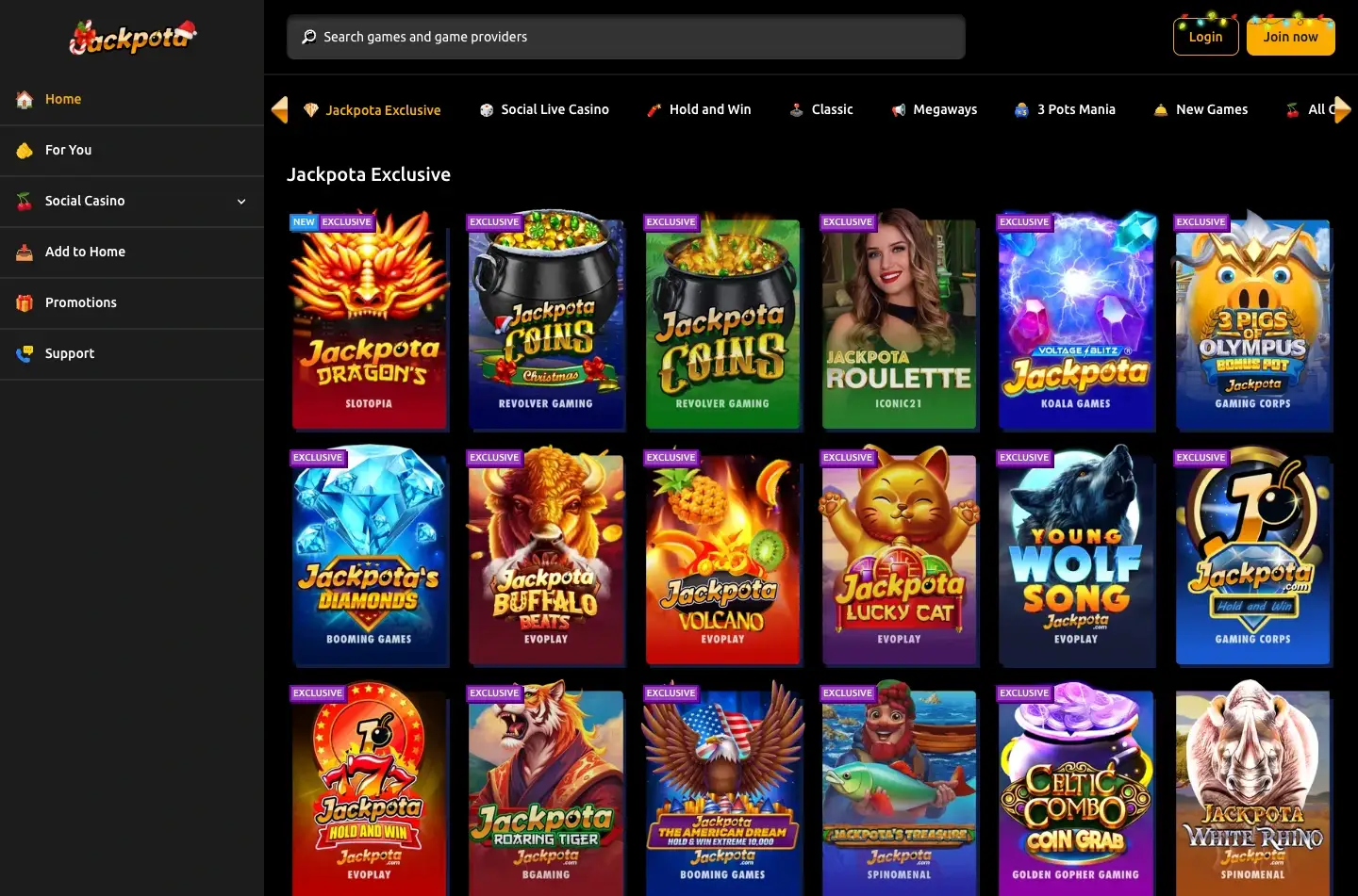 Jackpota Casino screenshot 2