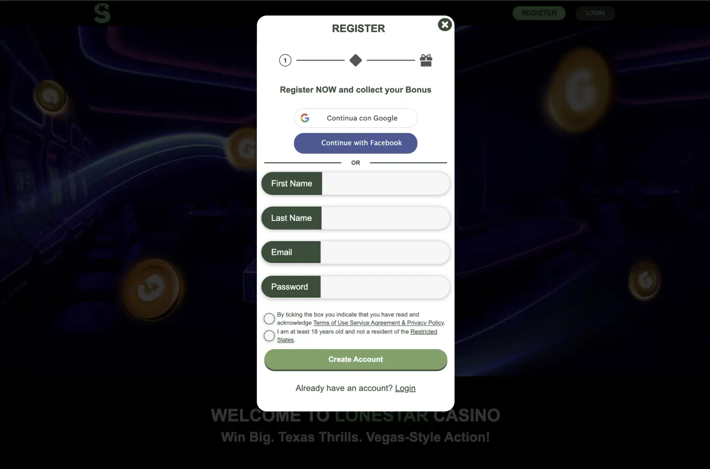 LoneStar Casino screenshot 4