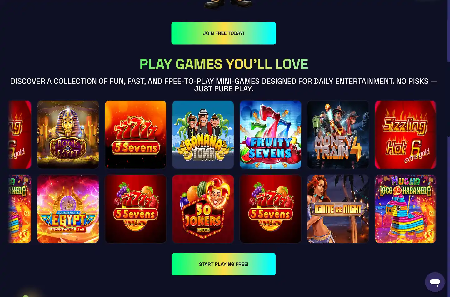 SweepNext Casino screenshot 2