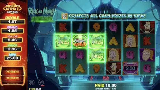 Rick & Morty Strike Back: Jackpot Royale Express online slot