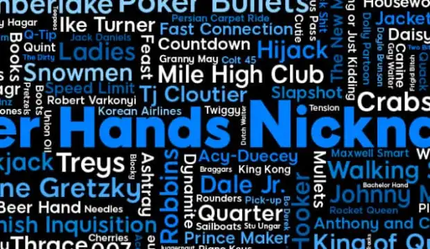 Poker Hand Nicknames
